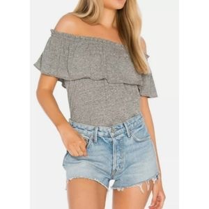Current Elliott Off The Shoulder Top